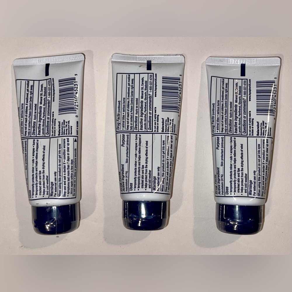 Aquaphor Healing Ointment Set of 3, 1.75 oz. Tubes 5.25 oz. Total - Picture 2 of 2